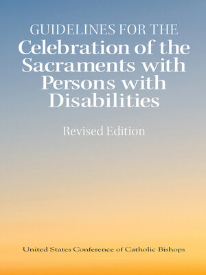 cover image of Celebration of the Sacraments with Persons with Disabilities
